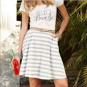 Matilda Jane Simply Striped Skater Skirt